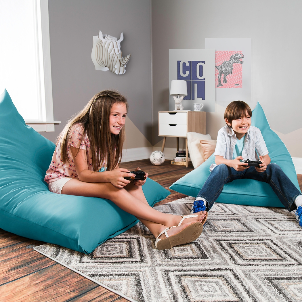 Kids Triform Ocean Small Bean Bag Chair - Thumbnail - Image 6