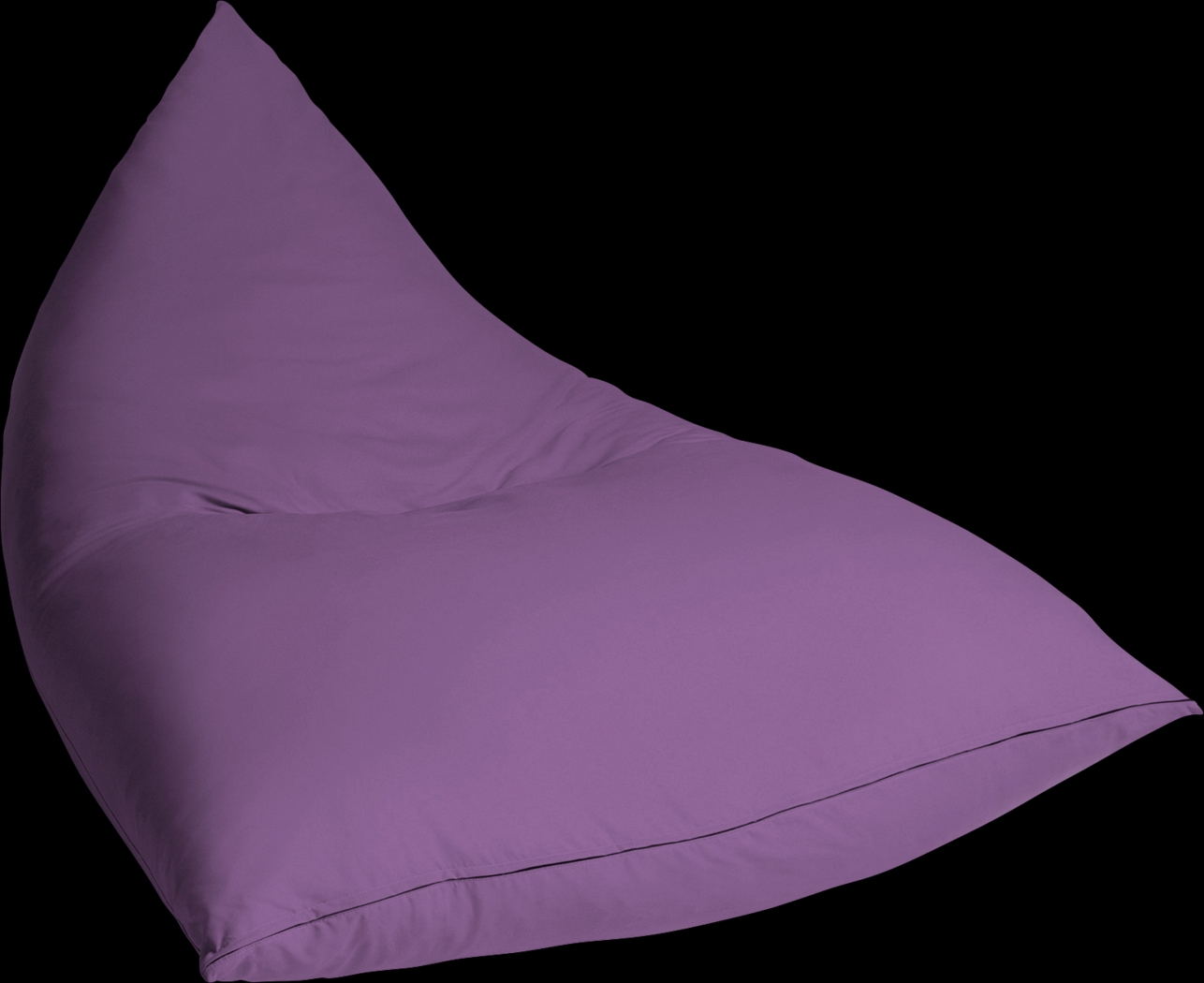 Kids Triform Purple Large Bean Bag Chair - Thumbnail - Image 2
