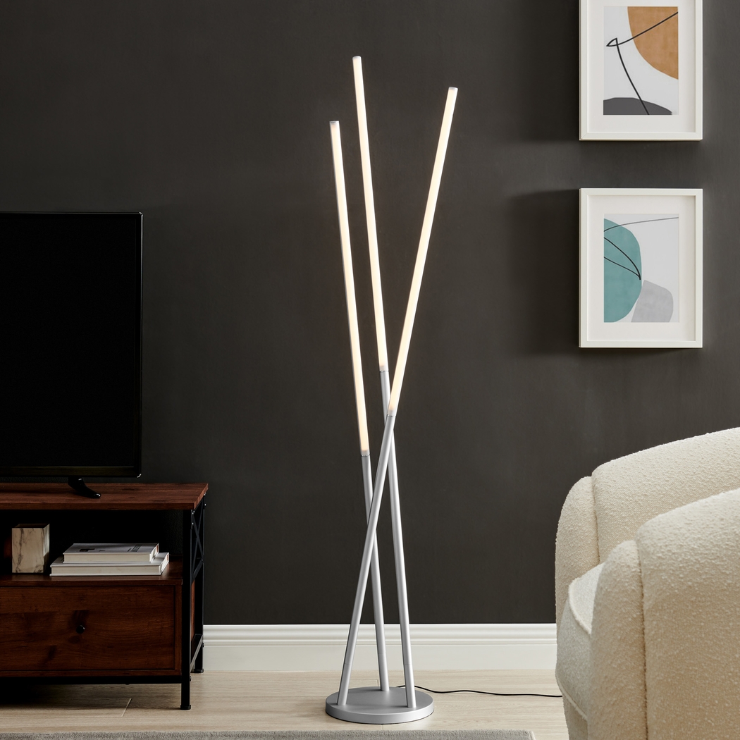 Triko Avenue Silver Floor Lamp - Thumbnail - Image 2