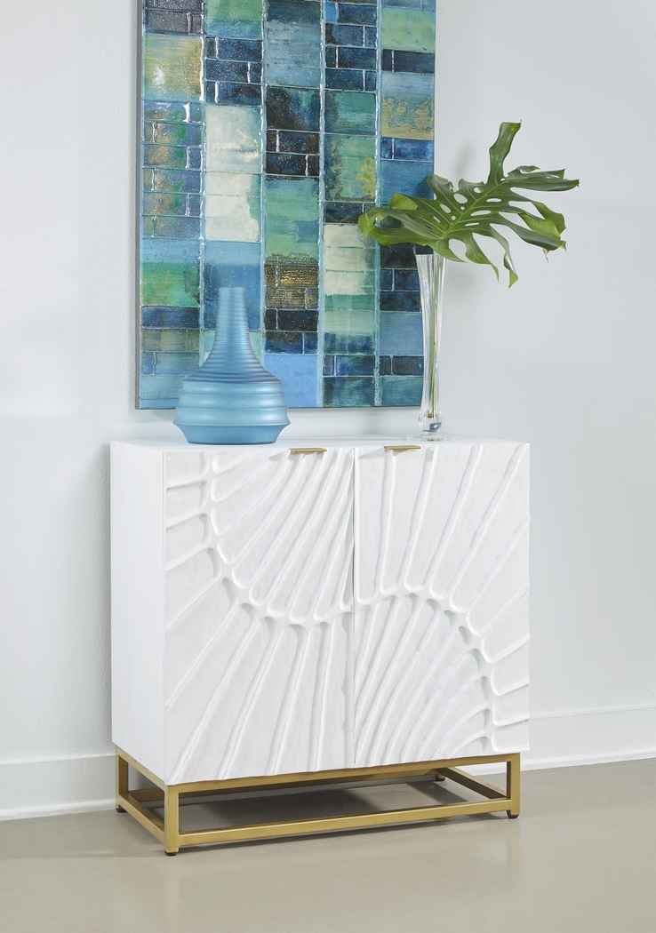 Trillium White Accent Cabinet - Thumbnail - Image 2