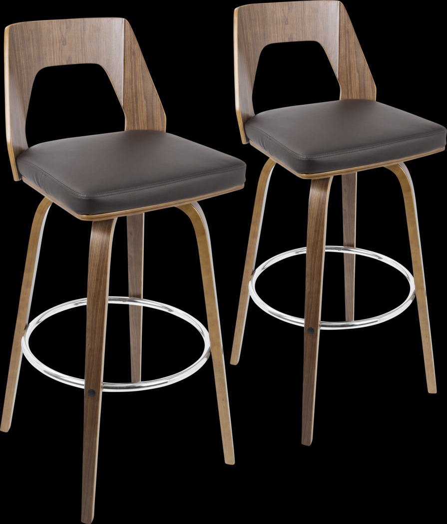Trilogy Brown Barstool (Set of 2) - Thumbnail - Image 1