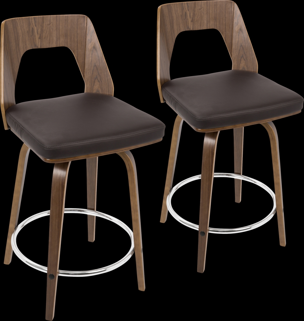 Trilogy Brown Counter Height Stool (Set of 2) - Thumbnail - Image 1