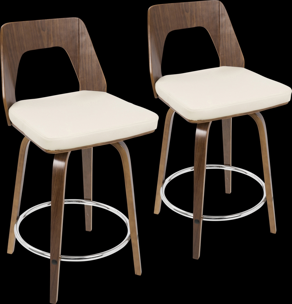 Trilogy Cream Counter Height Stool (Set of 2) - Thumbnail - Image 1