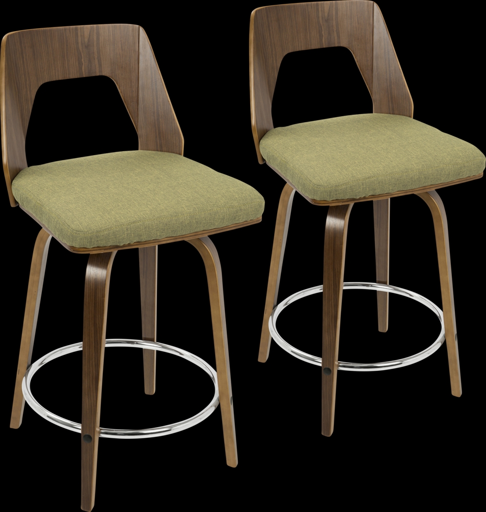 Trilogy Green Counter Height Stool (Set of 2) - Thumbnail - Image 1