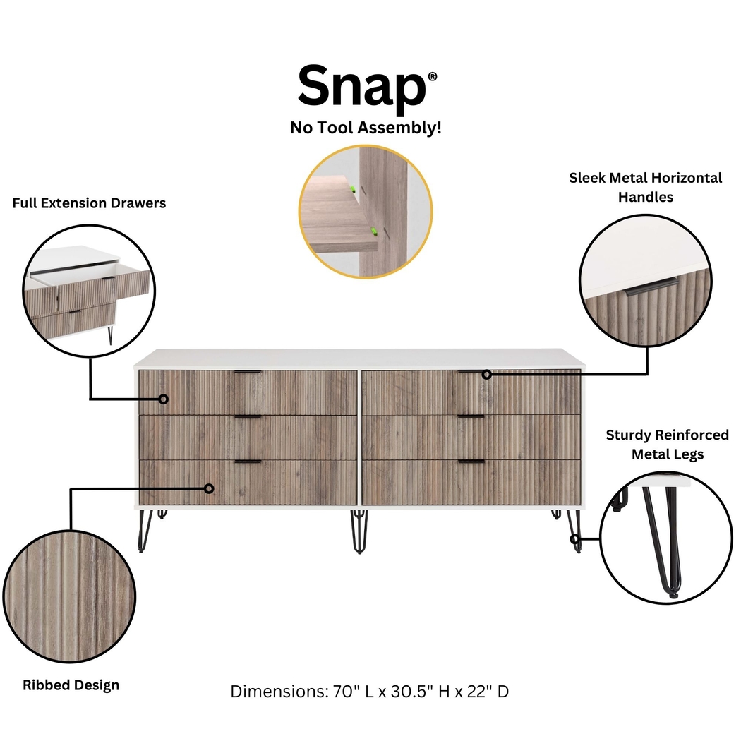 Trimper I Gray and White Dresser - Thumbnail - Image 12
