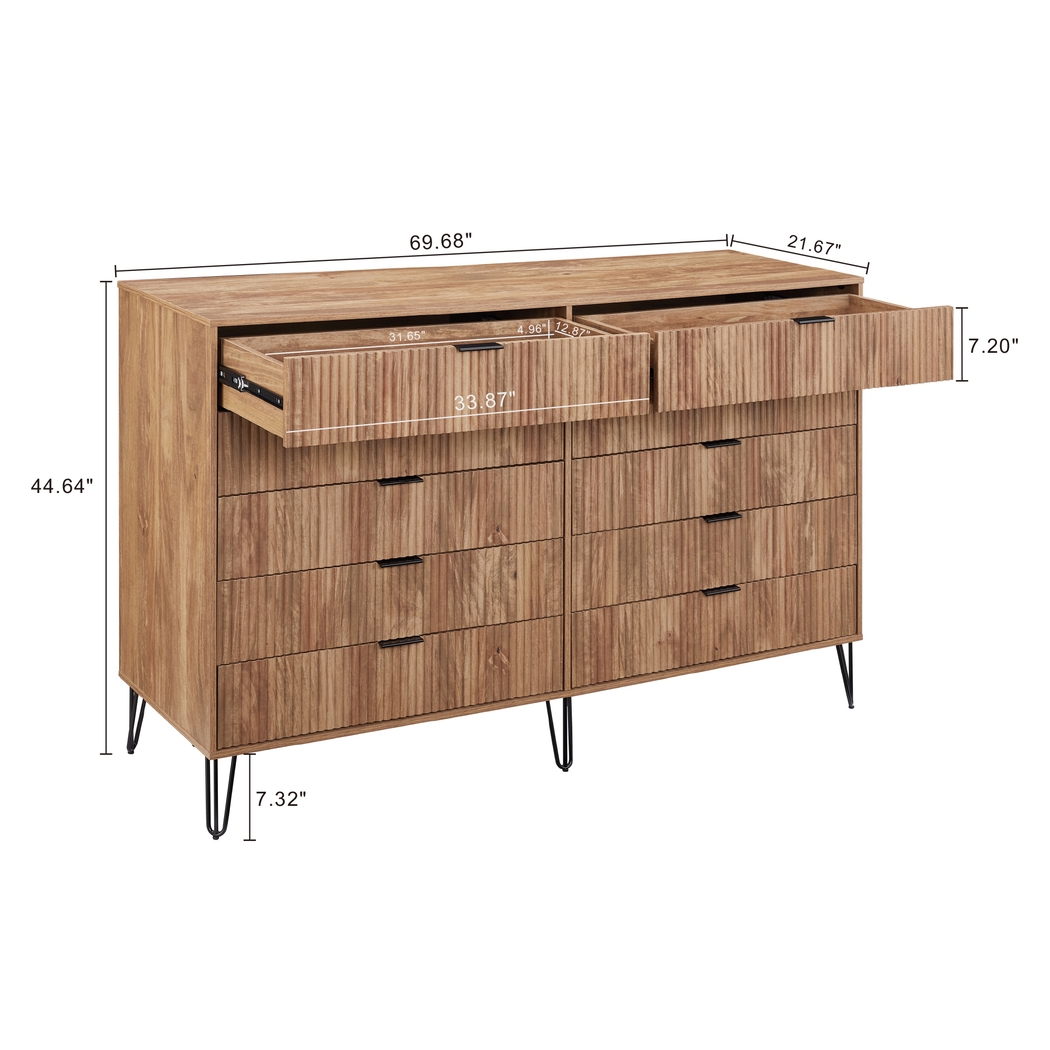 Trimper II Brown Dresser - Thumbnail - Image 11