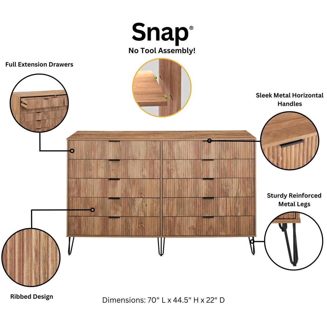 Trimper II Brown Dresser - Thumbnail - Image 12