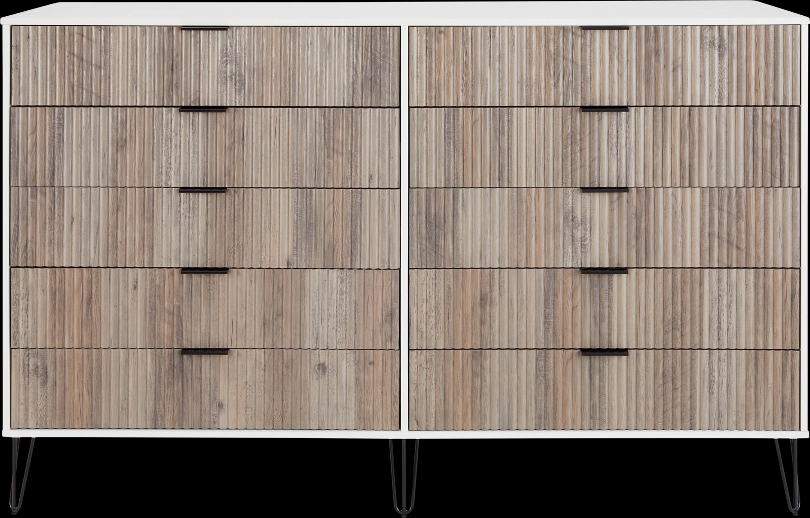 Trimper II Gray and White Dresser - Thumbnail - Image 3