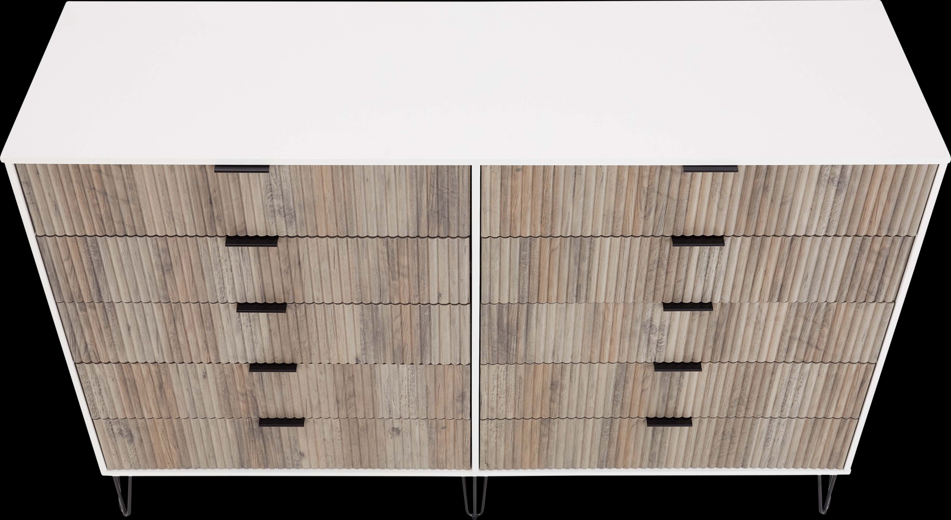 Trimper II Gray and White Dresser - Thumbnail - Image 8