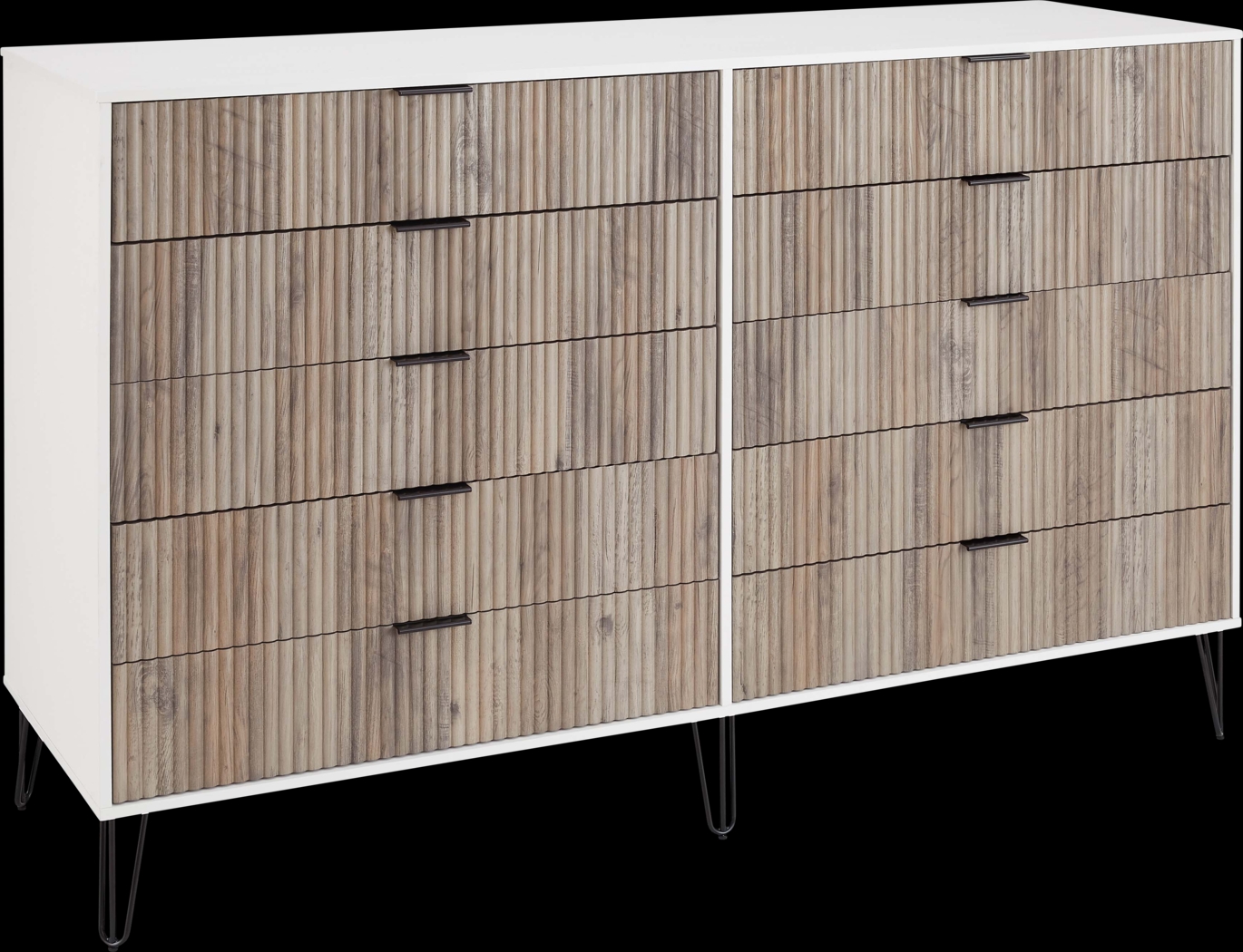 Trimper II Gray and White Dresser - Thumbnail - Image 1