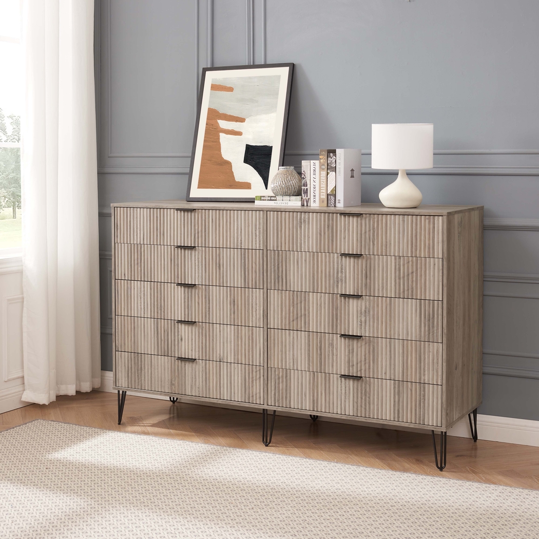 Trimper II Gray Dresser - Thumbnail - Image 2