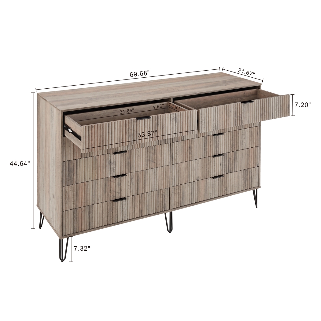 Trimper II Gray Dresser - Thumbnail - Image 11