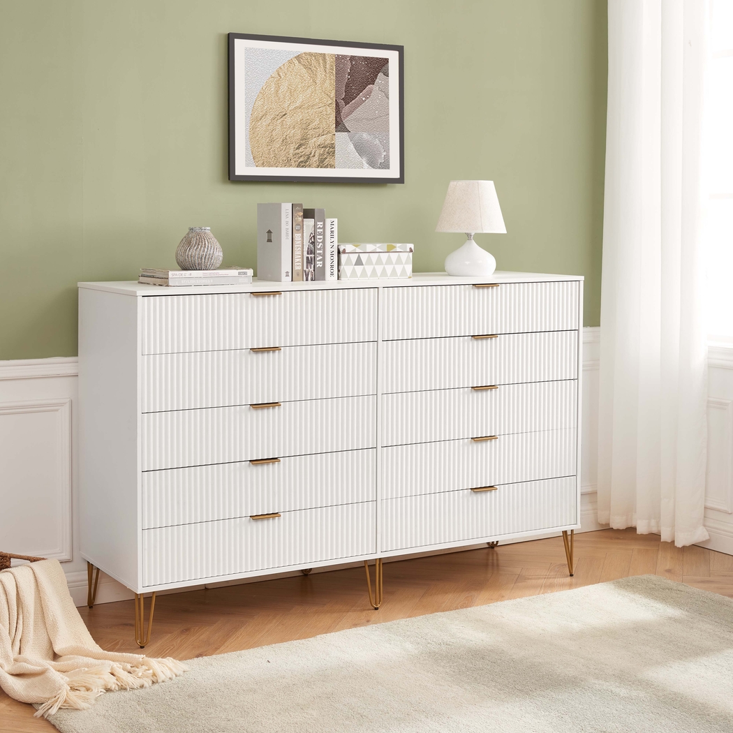 Trimper II White Dresser - Thumbnail - Image 2