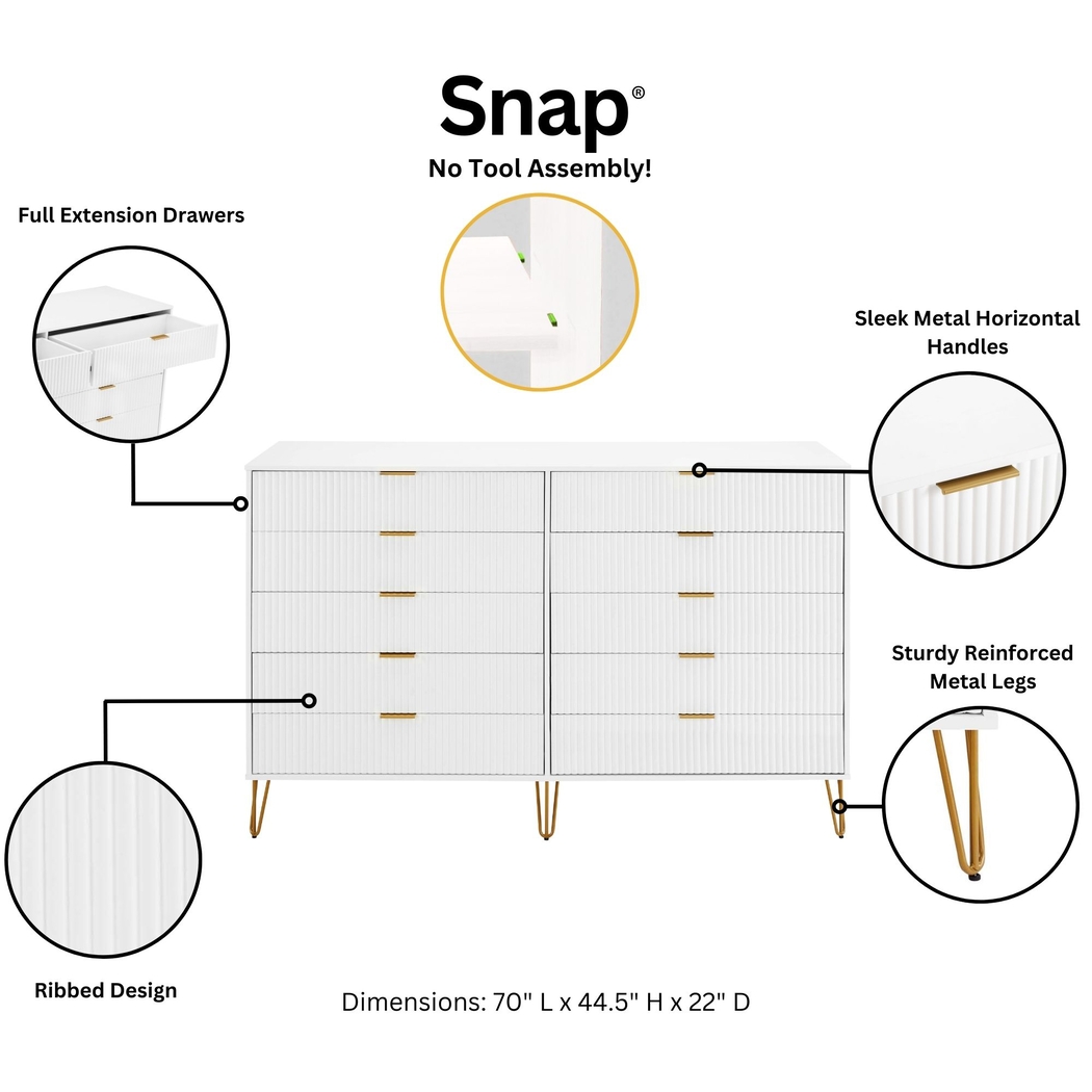 Trimper II White Dresser - Thumbnail - Image 12