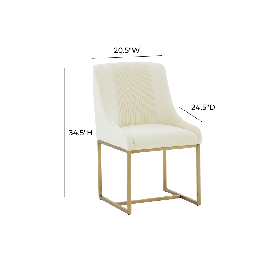 Trinculo Cream Dining Chair - Thumbnail - Image 6