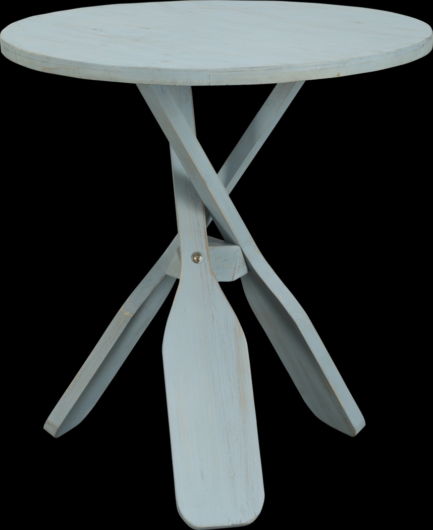Triple Paddle Blue Accent Table - Thumbnail - Image 1