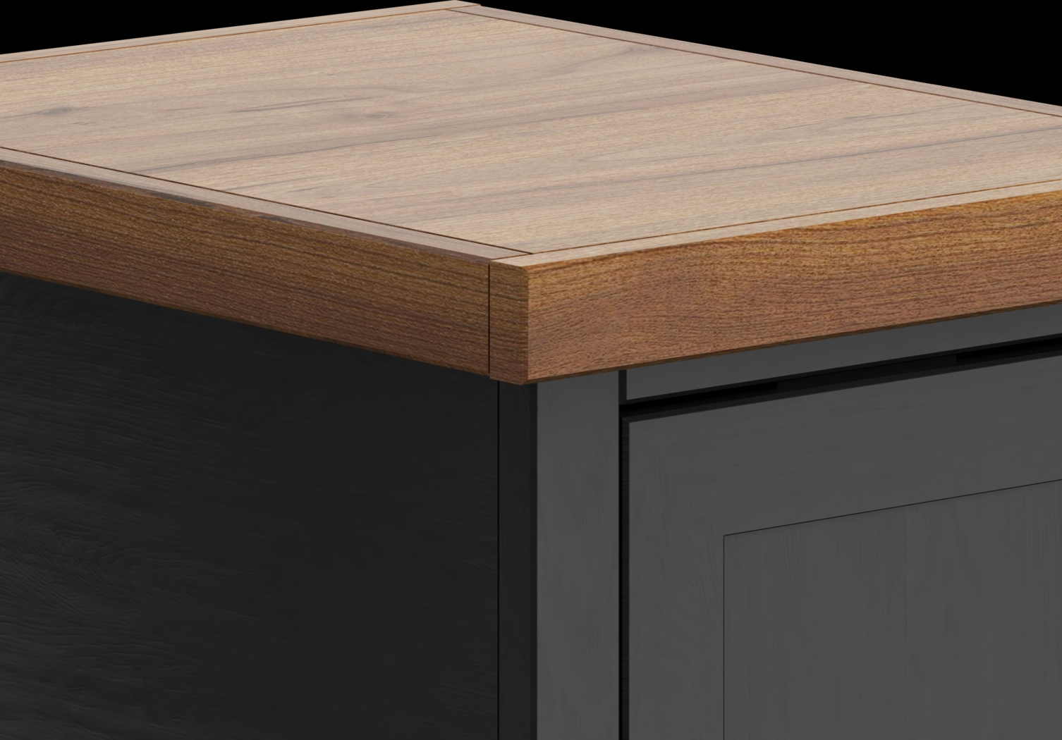 Trisano Black Nightstand - Thumbnail - Image 3