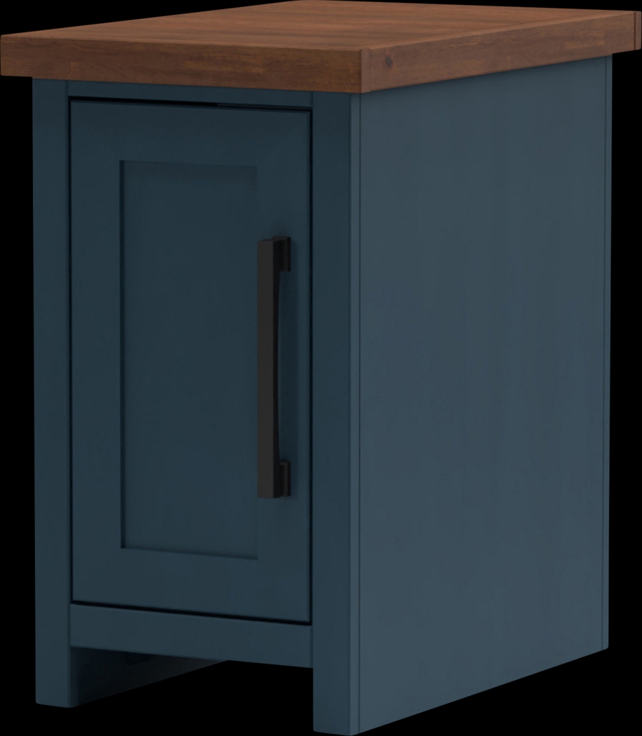 Trisano Blue Nightstand - Thumbnail - Image 1