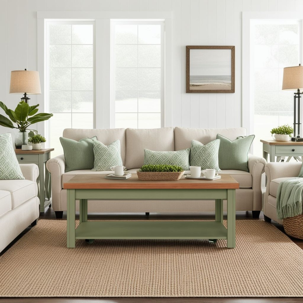 Trisano Green Coffee Table - Thumbnail - Image 2