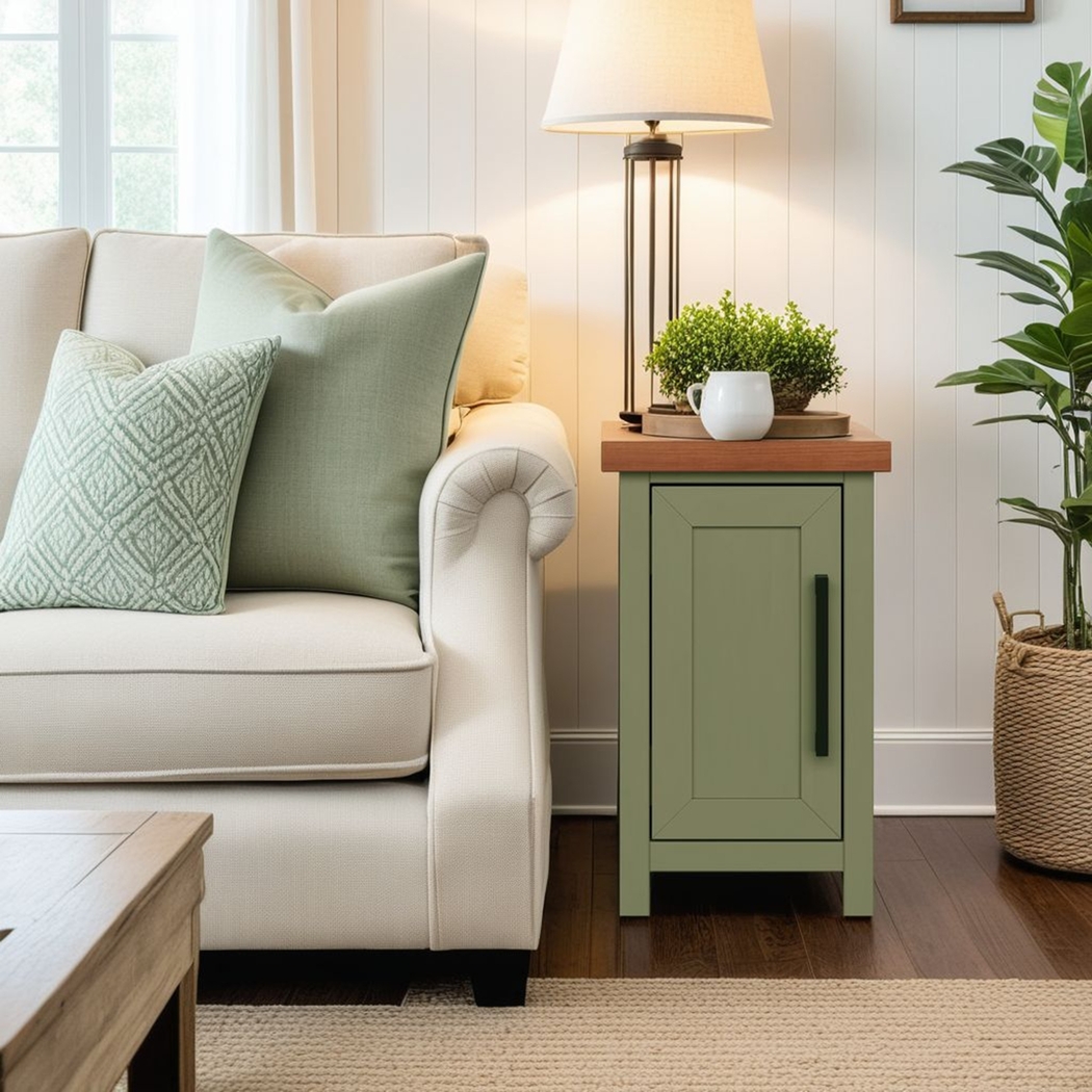 Trisano Green Nightstand - Thumbnail - Image 2