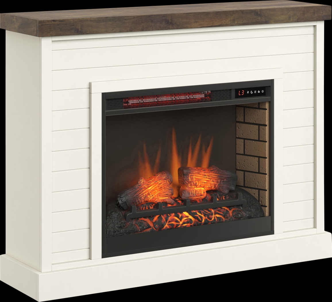 Trisano White 48in. Console with Electric Fireplace - Thumbnail - Image 1