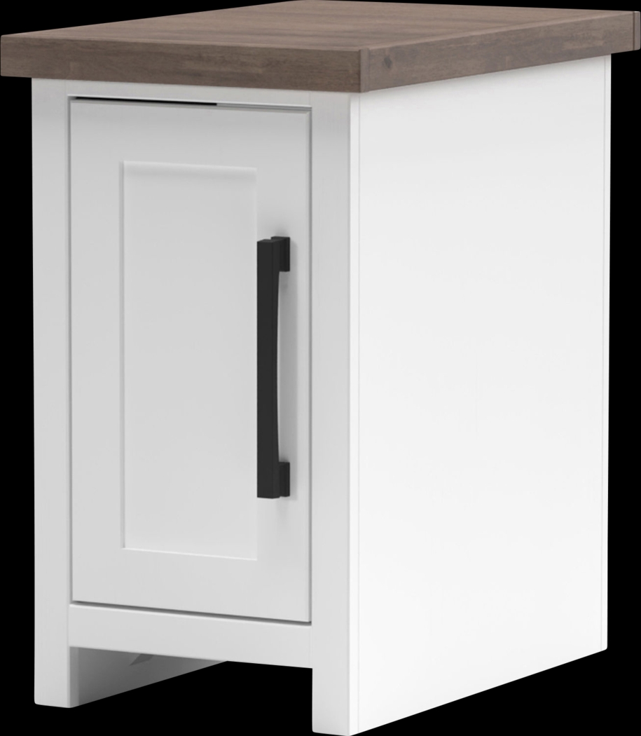 Trisano White Nightstand - Thumbnail - Image 1