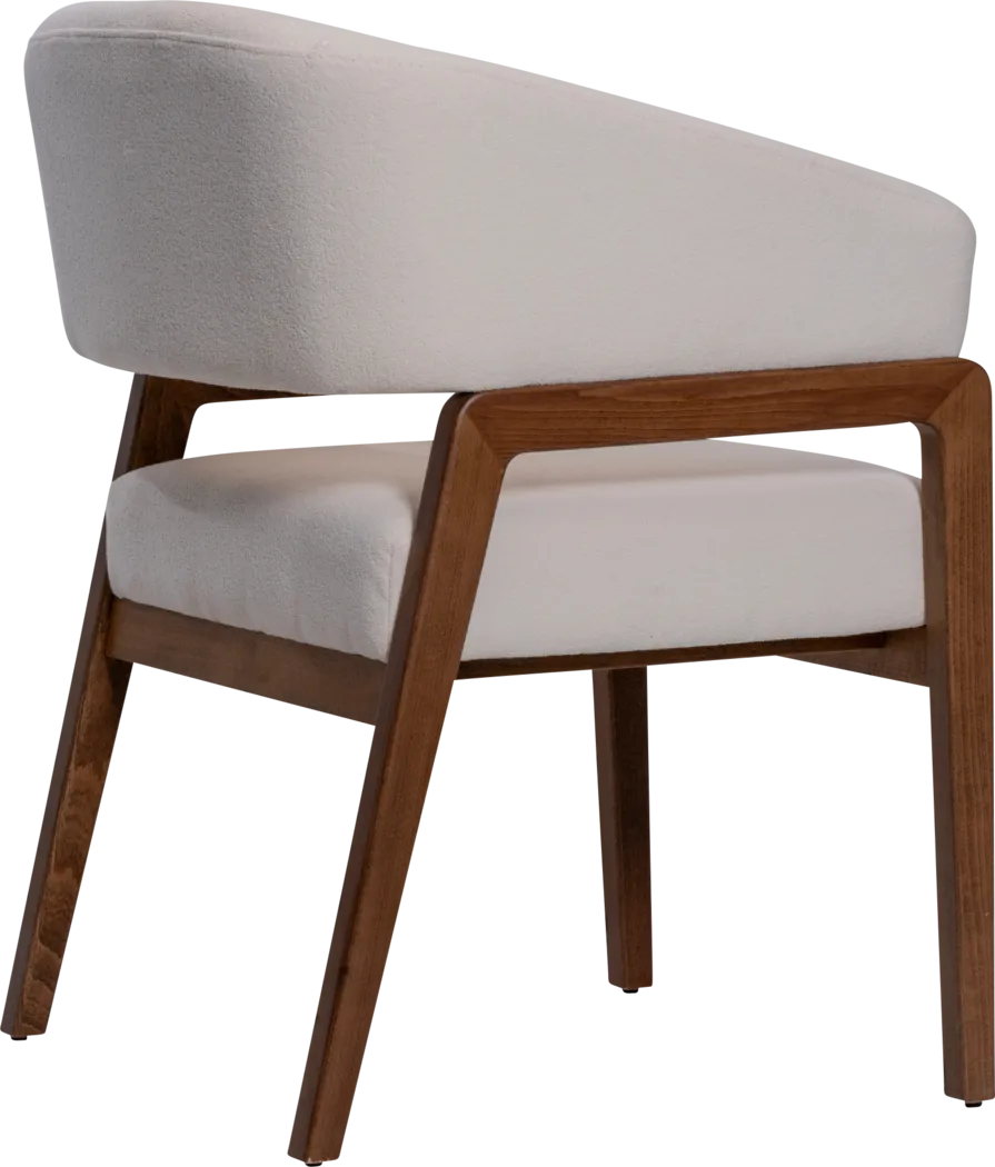 Trisha White Arm Chair - Thumbnail - Image 5