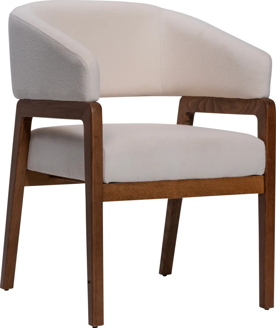Trisha White Arm Chair - Thumbnail - Image 1