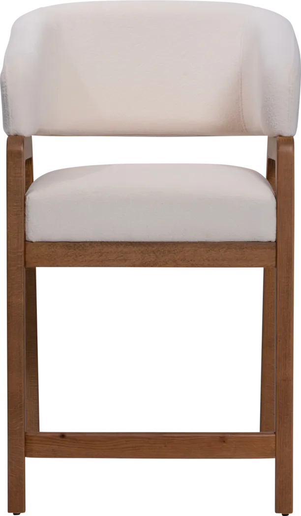 Trisha White Counter Height Stool - Thumbnail - Image 3