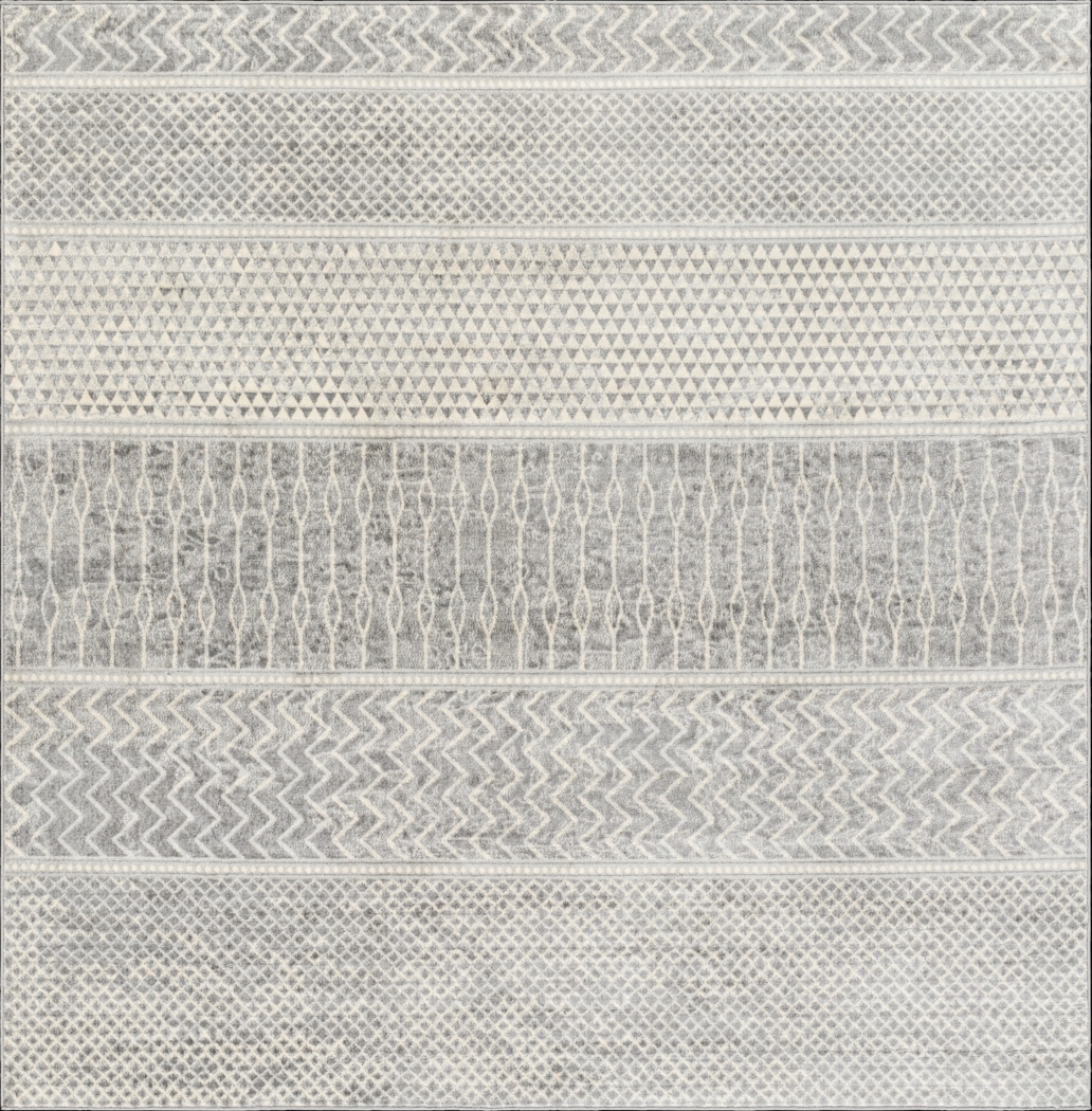 Tristram I Silver 6'7 Square Rug - Thumbnail - Image 1
