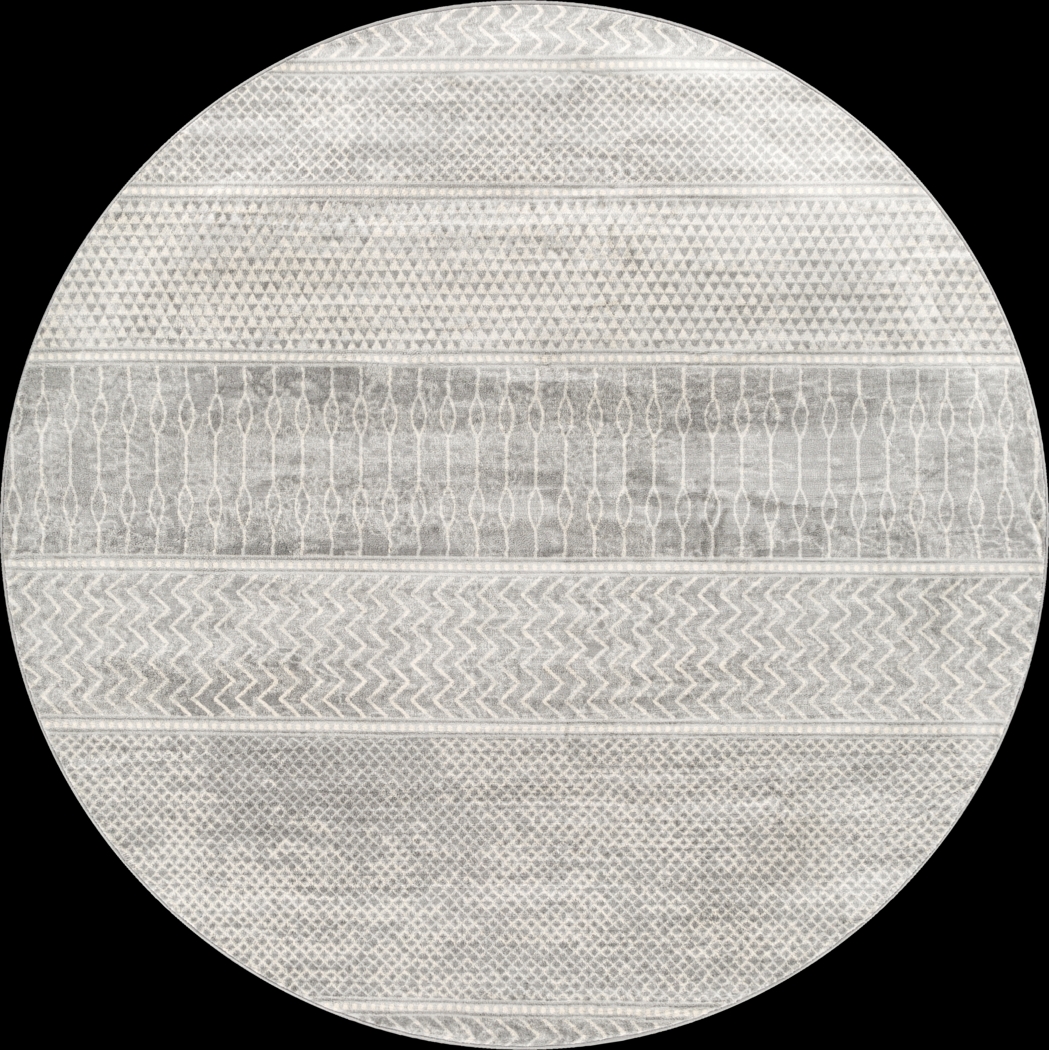 Tristram I Silver 7'10 Round Rug - Thumbnail - Image 1