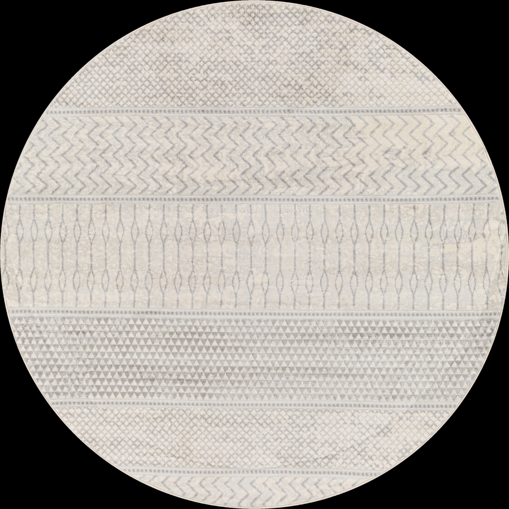 Tristram II Silver 5'3 Round Rug - Thumbnail - Image 1
