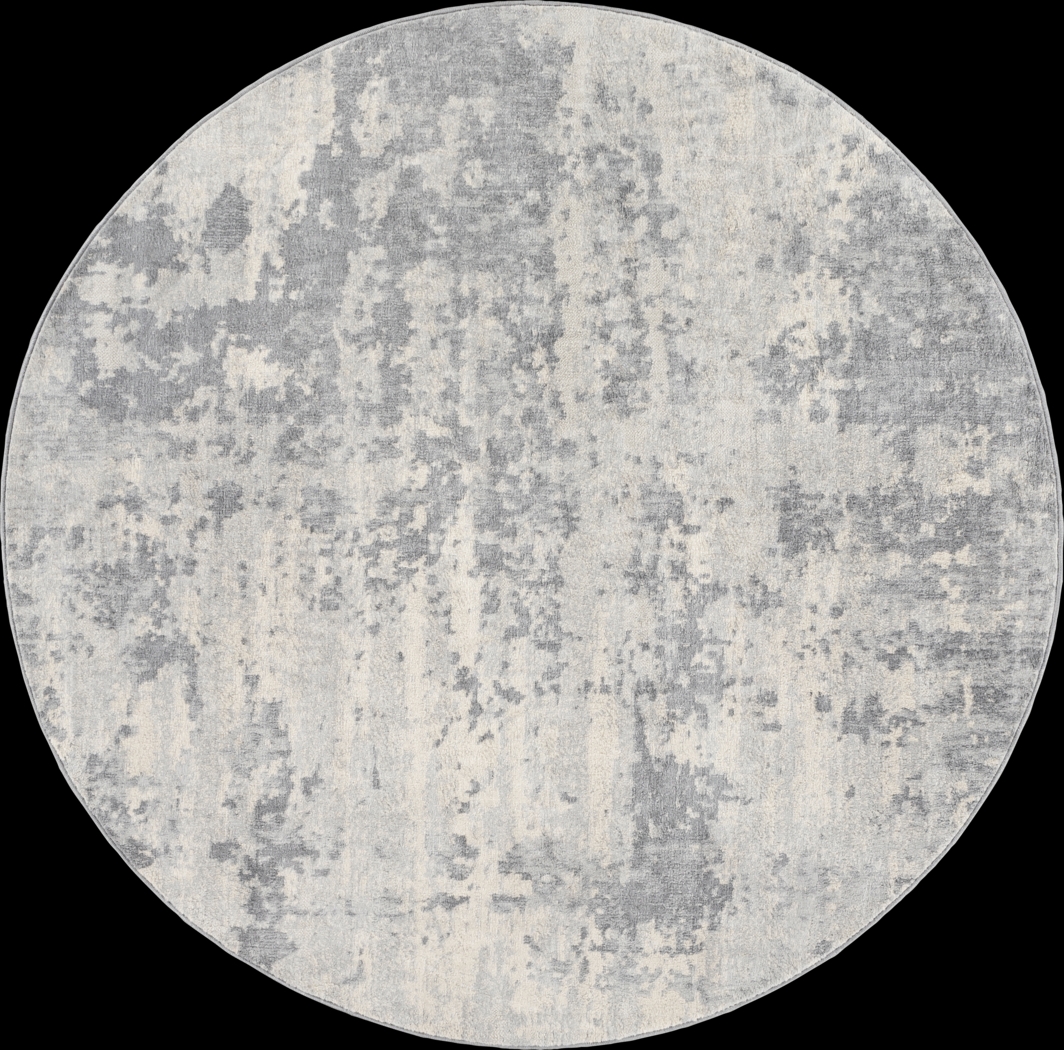 Tristram III Silver 5'3 Round Rug - Thumbnail - Image 1