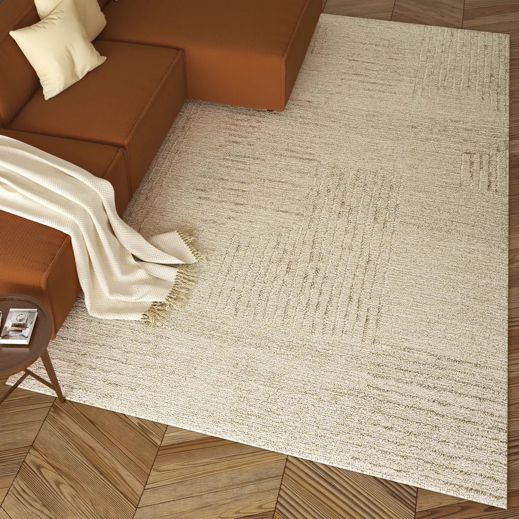 Troan Beige 7'9 x 9'9 Rug - Thumbnail - Image 2