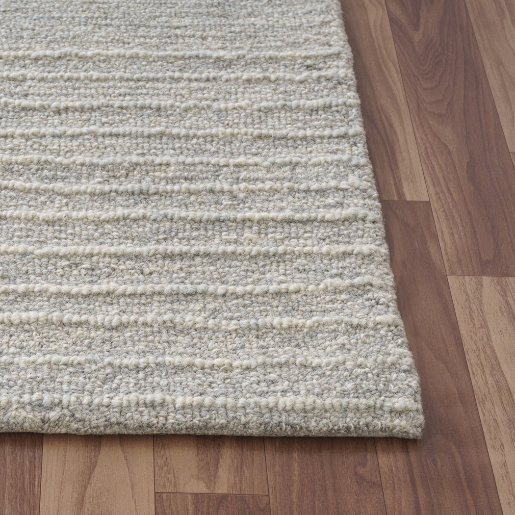 Troan Light Gray 2'6 x 8' Runner Rug - Thumbnail - Image 5