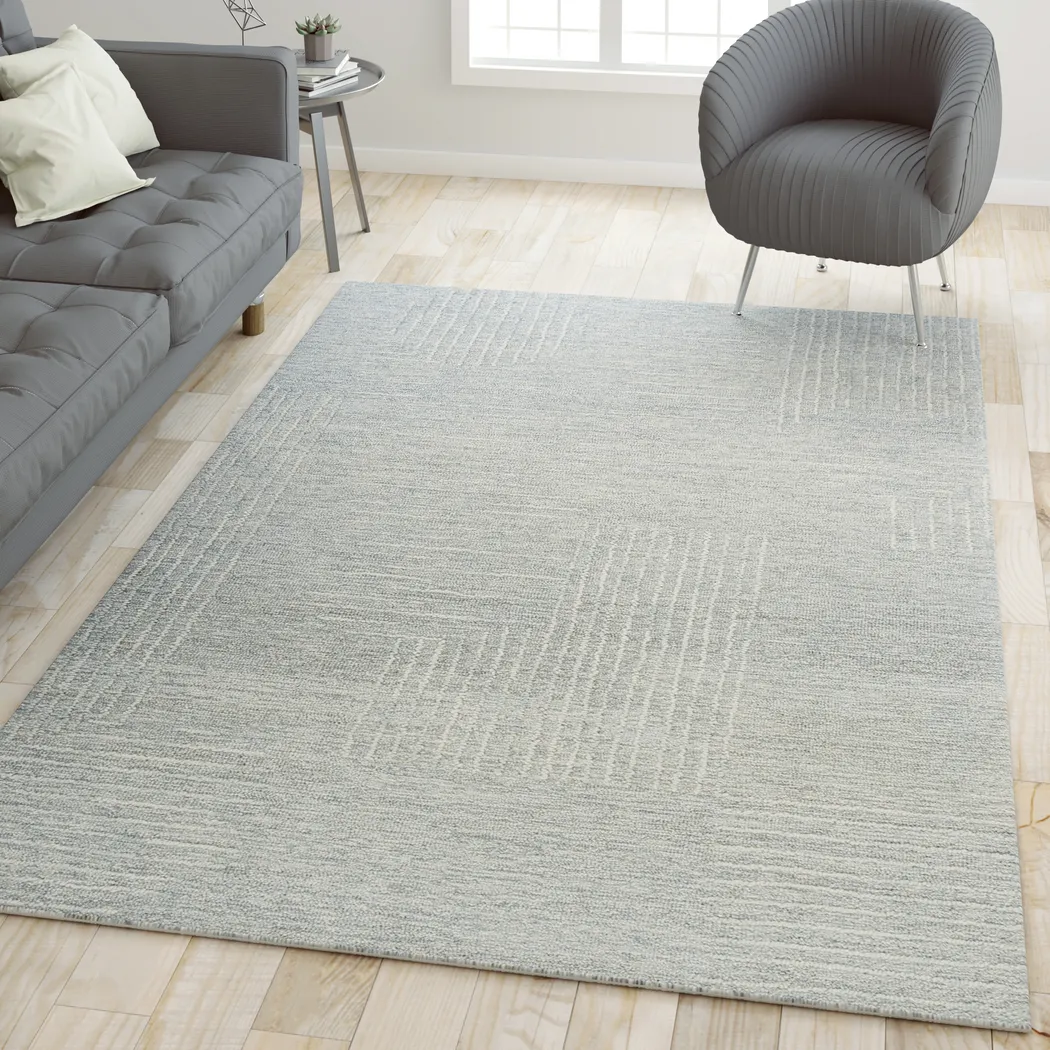 Troan Light Gray 7'9 x 9'9 Rug - Thumbnail - Image 2