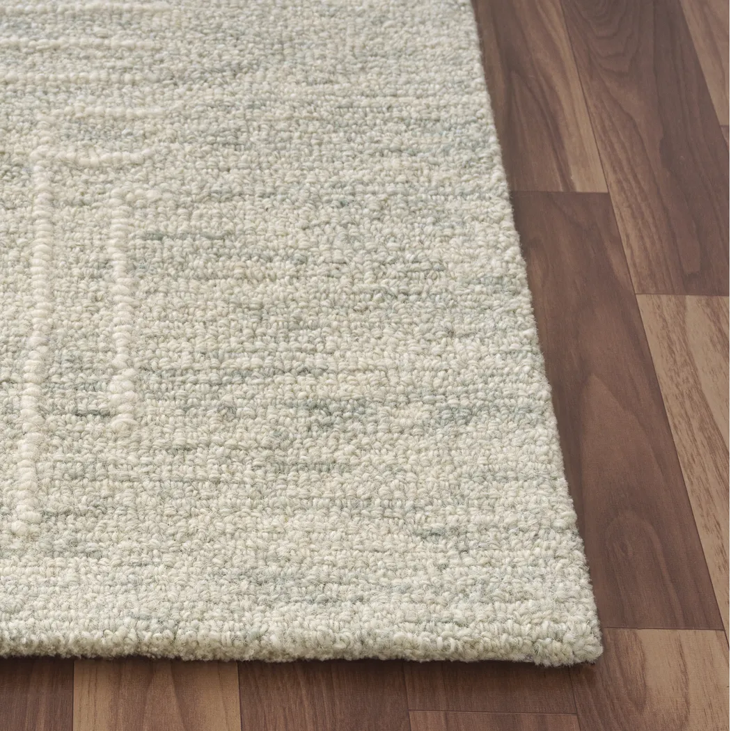 Troan Light Teal 2'6 x 8' Runner Rug - Thumbnail - Image 5