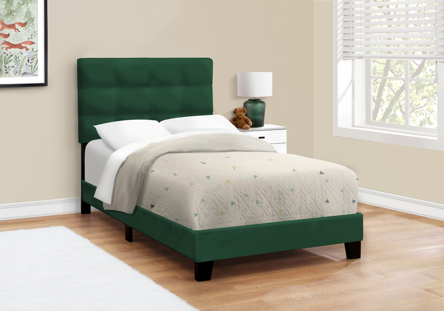 Troland Green Twin Bed - Thumbnail - Image 2