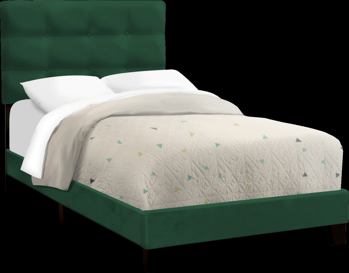 Troland Green Twin Bed - Thumbnail - Image 1