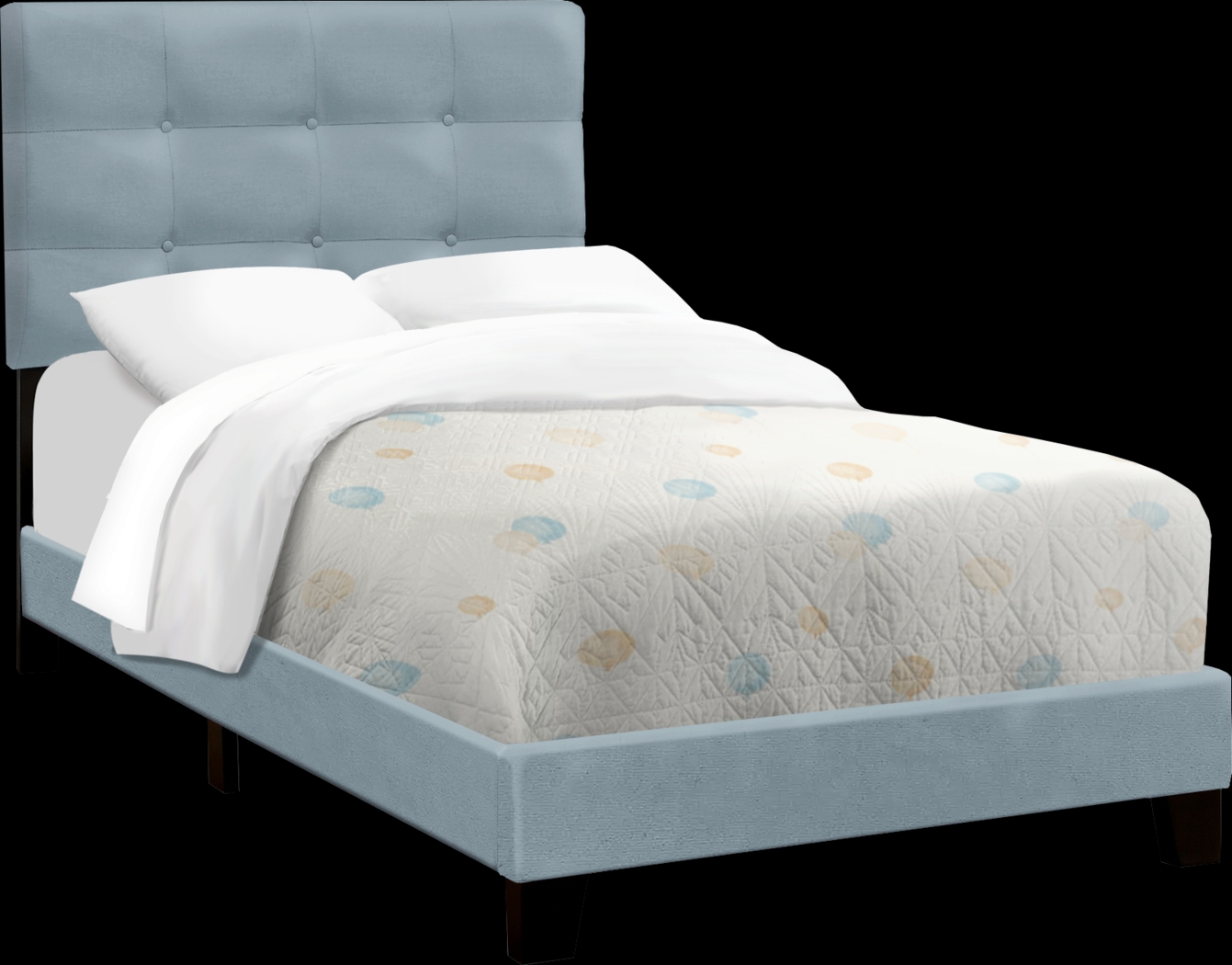 Troland Light Blue Twin Bed - Thumbnail - Image 1
