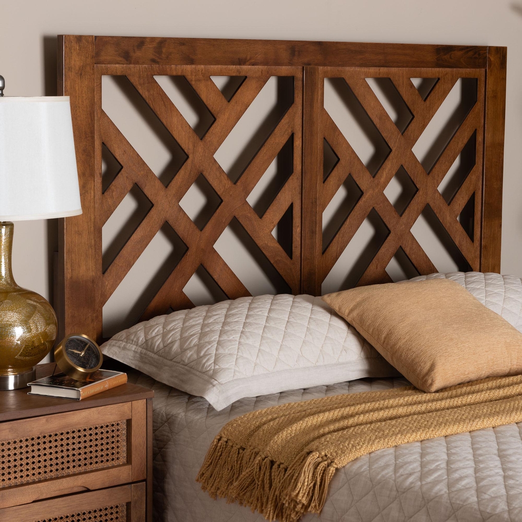 Trolio Walnut Brown Queen Headboard - Thumbnail - Image 2