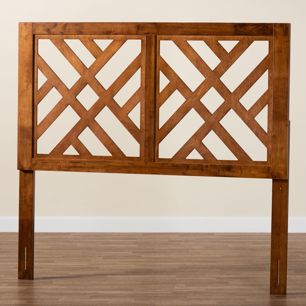 Trolio Walnut Brown Queen Headboard - Thumbnail - Image 5