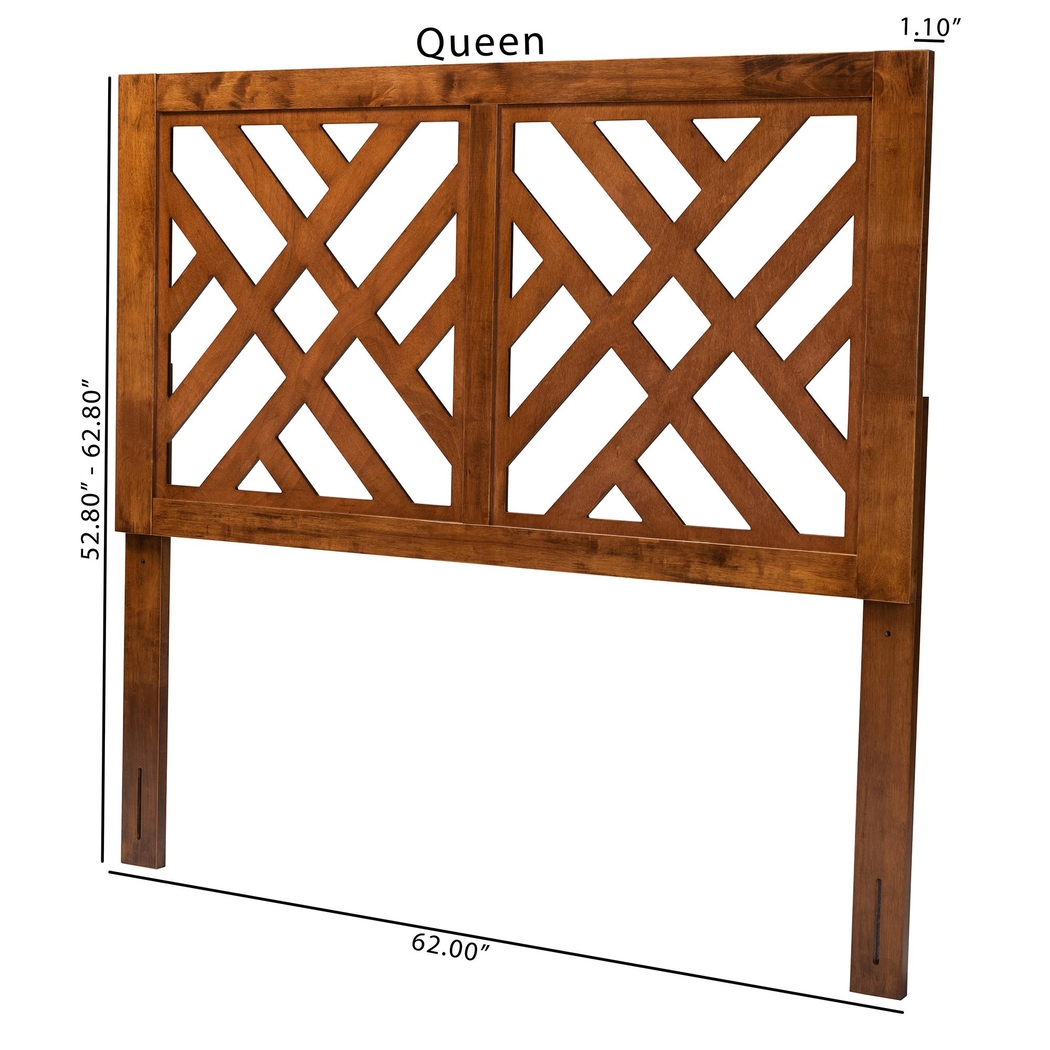 Trolio Walnut Brown Queen Headboard - Thumbnail - Image 6