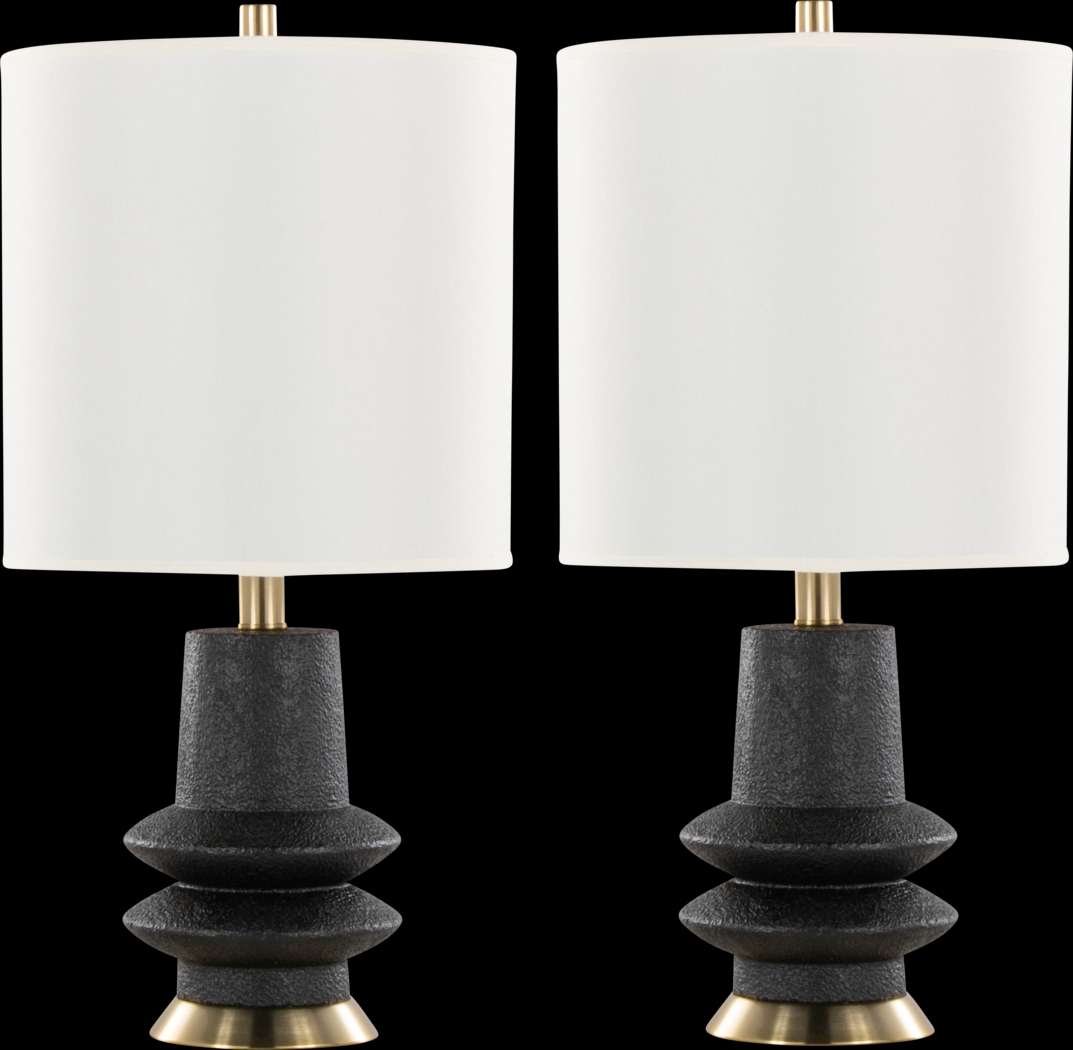 Trombly Lane Black Lamp, Set of 2 - Thumbnail - Image 1