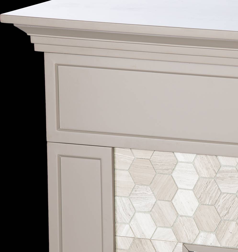 Tronewood I Gray 50 in. Console, With Color Changing Electric Fireplace - Thumbnail - Image 4