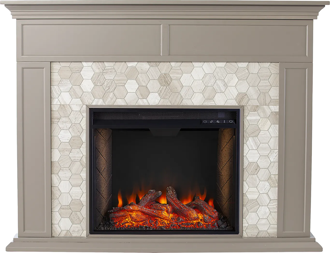 Tronewood III Gray 50 in. Console, With Smart Electric Fireplace - Image 6