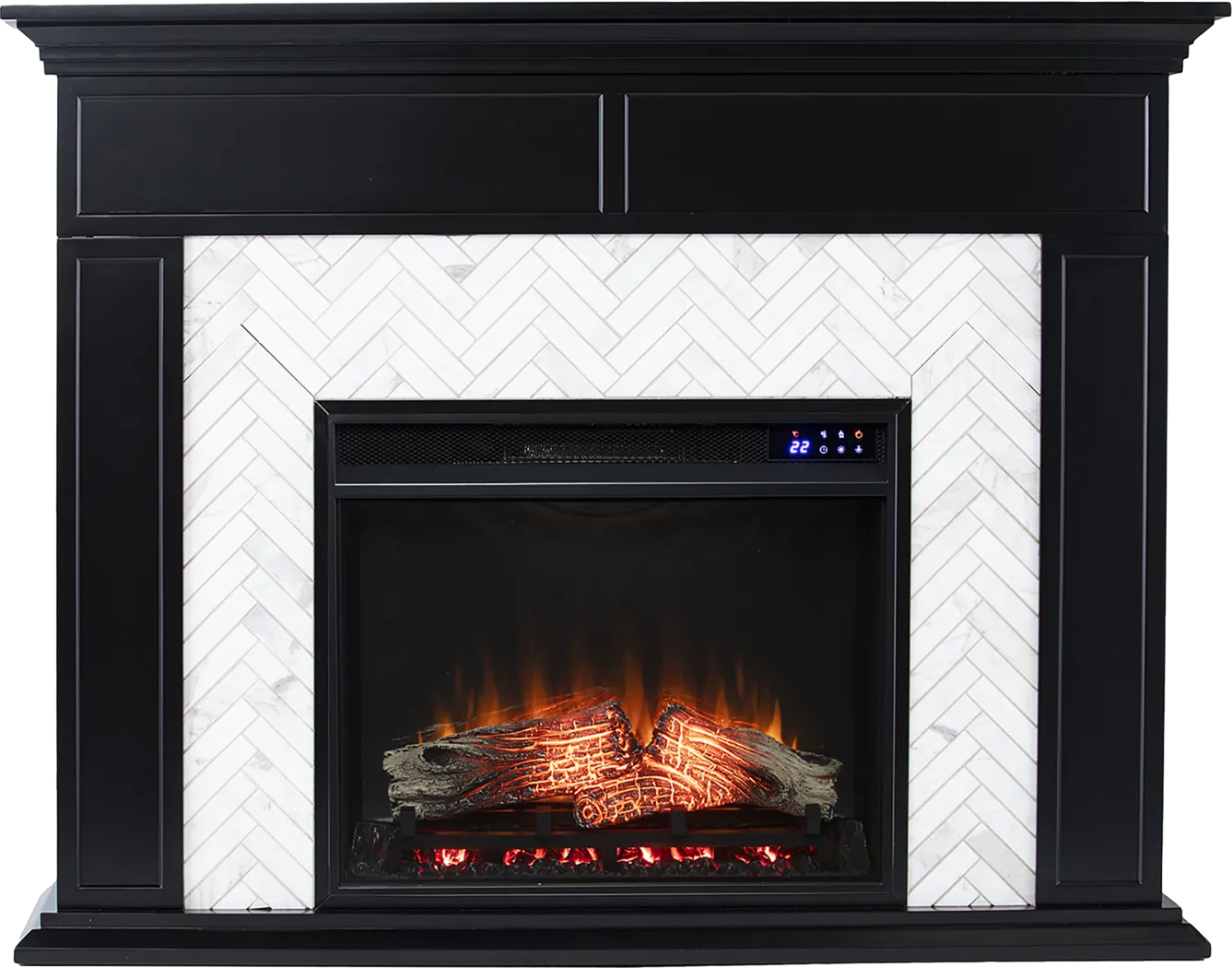 Tronewood IV Black 50 in. Console, With Touch Panel Electric Fireplace - Image 7