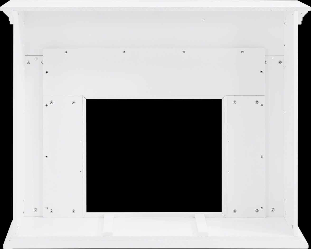 Tronewood IV White 50 in. Console With Touch Panel Electric Fireplace - Thumbnail - Image 2