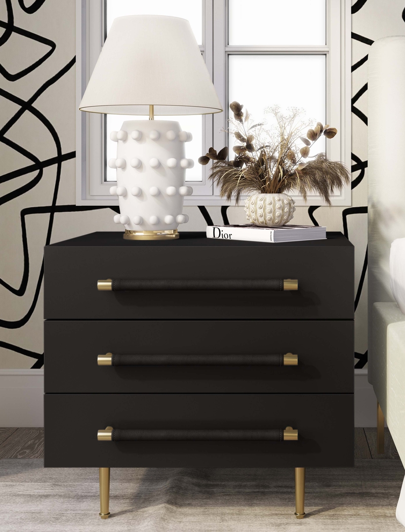 Troperan Black Nightstand - Thumbnail - Image 6