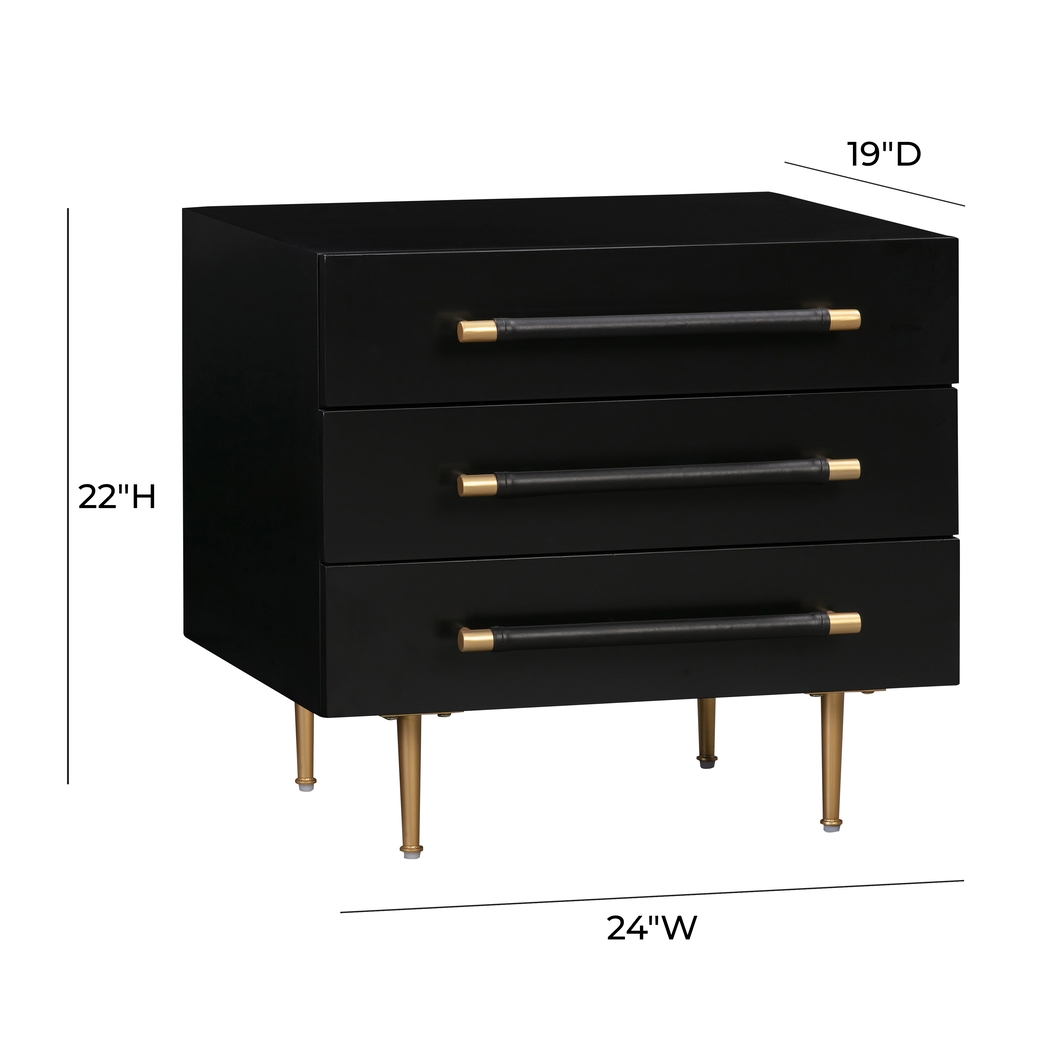 Troperan Black Nightstand - Thumbnail - Image 8